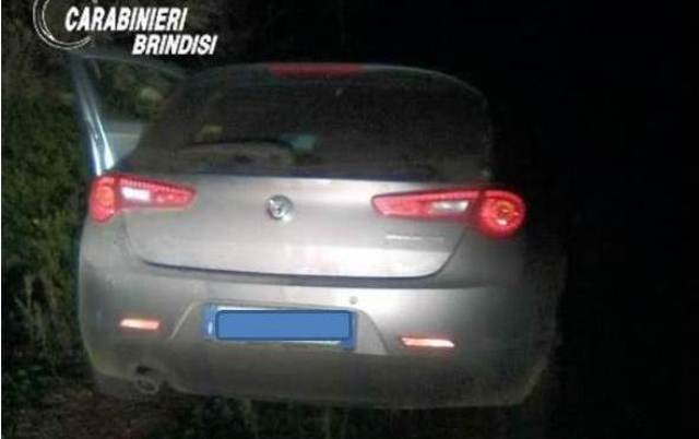 Carovigno:  recuperata  l’Alfa Romeo Giulietta  asportata in Taranto a fine ottobre