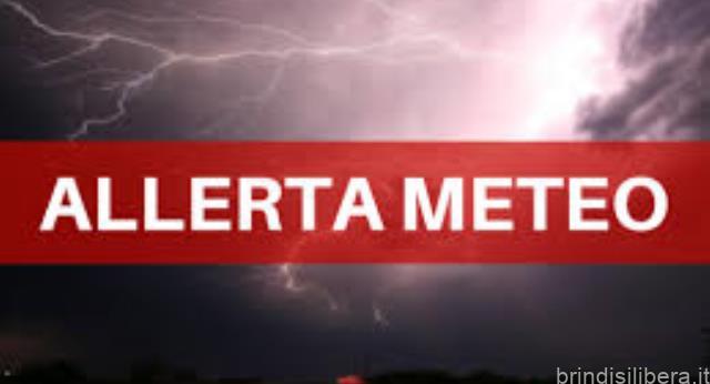 Allerta meteo di livello Giallo per precipitazioni a carattere temporalesco e vento