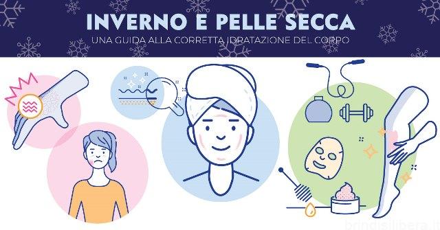 L’inverno sulla pelle: un’infografica sulla corretta idratazione del corpo