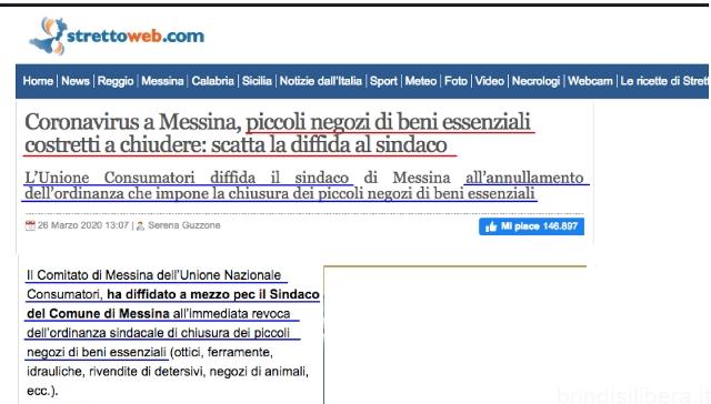 Unicommercio Puglia:Ordinanze sindacali e provvedimenti di limitazione delle attività economiche. DIFFIDA ALL’ANNULLAMENTO.