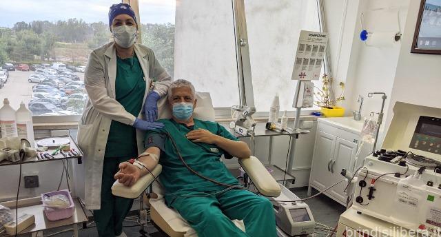 BRINDISI.Al Perrino le prime due donazioni di plasma iperimmune
