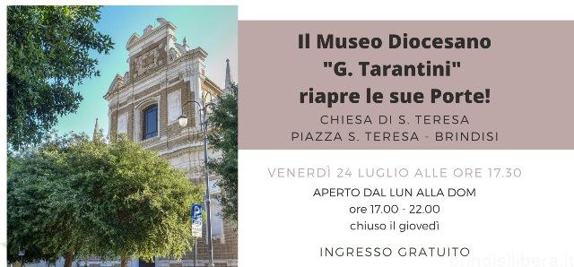BRINDISI.il Museo Diocesano “G. Tarantini”riapre le sue porte