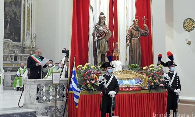 BRINDISI.Festa patronale 2020, il discorso del sindaco