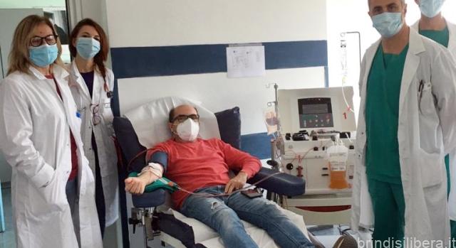 BRINDISI.Plasma dei guariti, una nuova donazione al Perrino