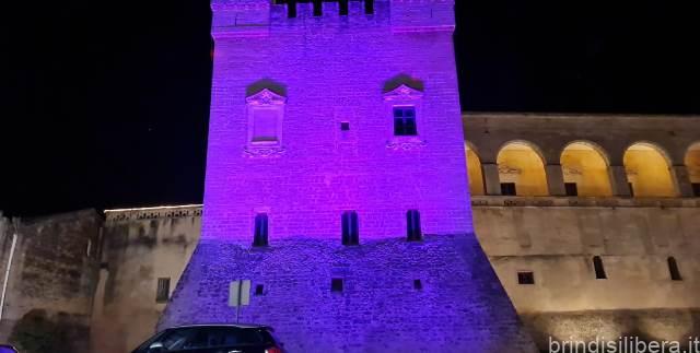 Mesagne (Br).8 febbraio Giornata Mondiale dell’epilessia.Il Castello si tinge di viola
