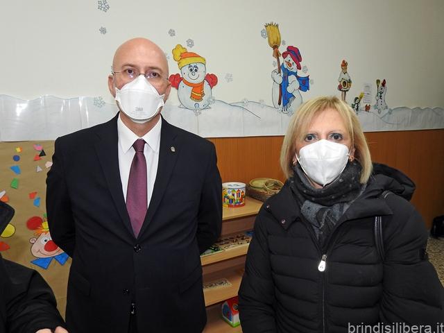 Il Presidente del Rotary CLUB Brindisi Roberto Cavalera, il Prefetto di Brindisi Carolina Bellantoni