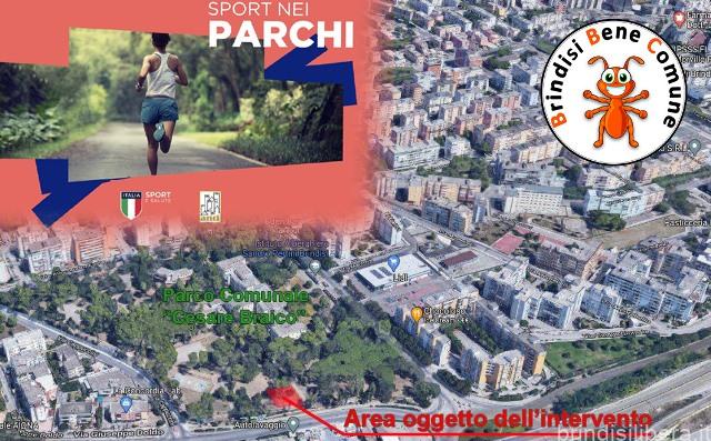 BANDO SPORT NEI PARCHI: LA PROPOSTA DI BRINDISI BENE COMUNE PER I PARCHI CESARE BRAICO E XIX MAGGIO (CILLARESE)