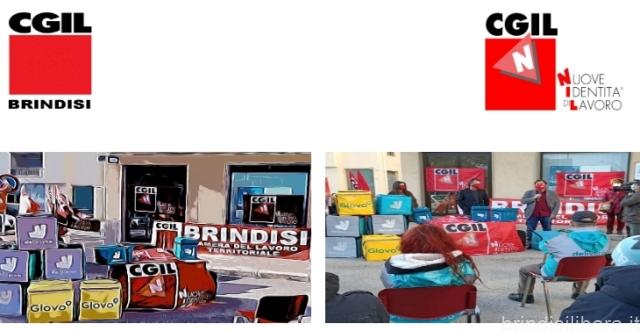BRINDISI.LA CGIL CON I RIDERS CHE SCIOPERANO  APPELLO PER FERMARE GLI ORDINI!