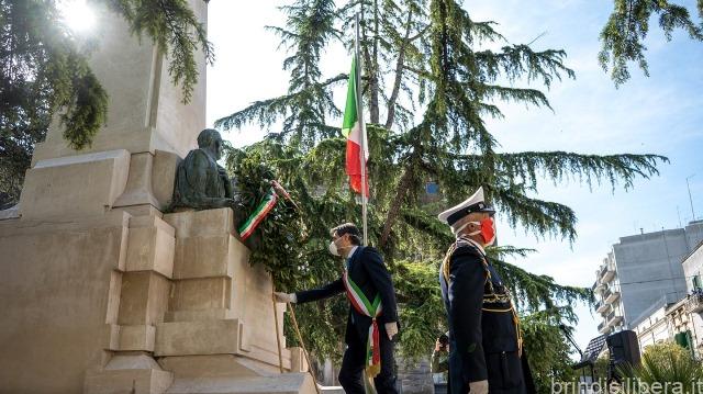 Francavilla Fontana (Br).Cerimonia del 25 Aprile in Piazza Vittorio Emanuele II