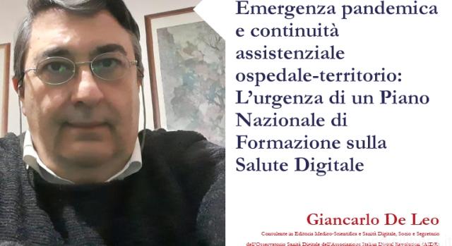 Emergenza pandemica e continuità assistenziale ospedale-territorio: L’urgenza di un Piano Nazionale di Formazione sulla Salute Digitale