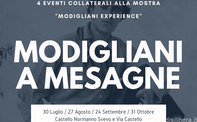 MODIGLIANI A MESAGNE: TUTTI GLI EVENTI COLLATERALI ALLA MOSTRA