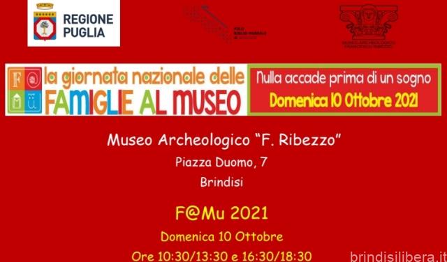 BRINDISI.Museo Ribezzo. Giornata Nazionale delle Famiglie al Museo “Nulla accade prima di un sogno”.