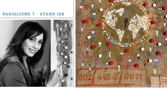 Ricarda Guantario ad “ArtePadova” nello stand “Art International”, con due opere ispirate alla pandemia