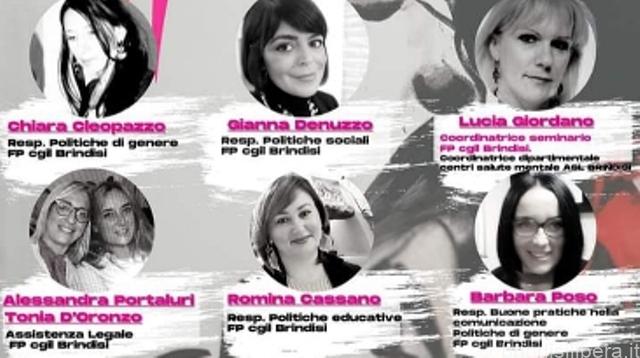 I° SEMINARIO FP CGIL Brindisi: I SEGNALI DELLE DONNE  – 23 Dicembre, ore 15:30 Viale S.Giovanni Bosco 41 Brindisi.