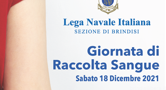 Raccolta di sangue nella Lega Navale Italiana di Brindisi