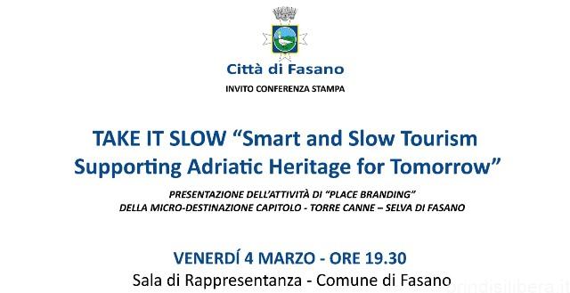 Fasano.«Take it slow», presentazione dell’attività di place  branding