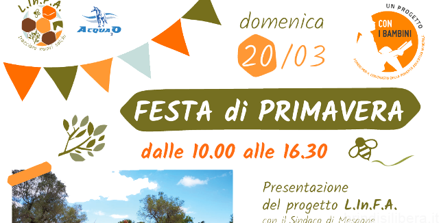 BRINDISI.L’ASD Acqua2O organizza la Festa di Primavera per presentare il progetto L.In.F.A.