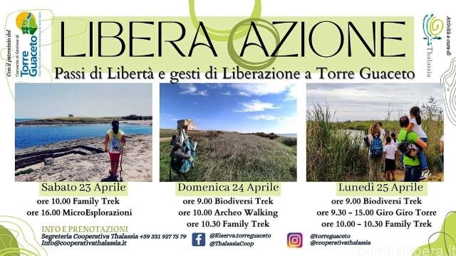 𝐋𝐈𝐁𝐄𝐑𝐀 𝐀𝐙𝐈𝐎𝐍𝐄 – Passi di Libertà e gesti di Liberazione a Torre Guaceto