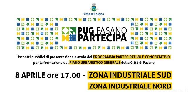 Fasano (Br).Piano urbanistico generale, zona industriale Sud e Nord Nel quinto tavolo di confronto con la città