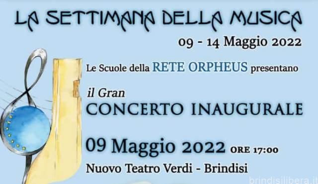 Torna al Teatro Verdi di Brindisi il Gran Concerto della Rete Orpheus ad inaugurare la Settimana della Musica 2022: pace, sostenibilità ed Europa i temi della manifestazione