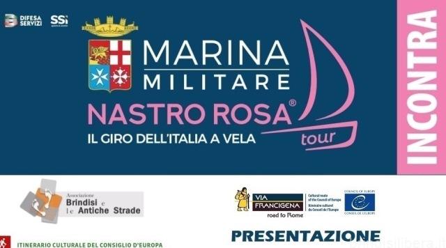 Brindisi e le Antiche Strade: Al Marina Militare Nastro Rosa Tour il 28 giugno presentazione della guida “La Via Francigena nel Sud” e Docufilm “Francigena Road to Rome”