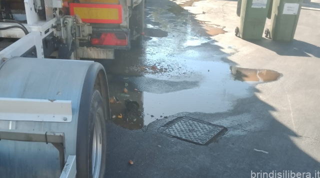 Cobas Brindisi:Percolato nella piattaforma ecologica di Via Muri a Mesagne: situazione insostenibile