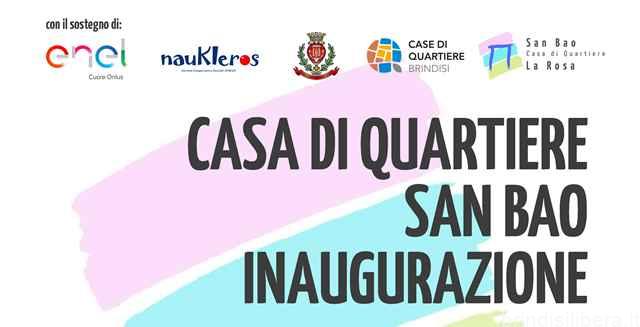 BRINDISI.Il quartiere La Rosa inaugura la sua Casa di Quartiere