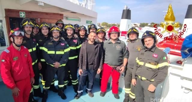 BRINDISI.Vigili del Fuoco.Concluso oggi il corso “Antincendio Navale”