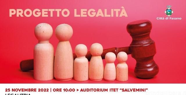 Fasano (Br).«Progetto Legalità», nove appuntamenti per costruire cittadini consapevoli