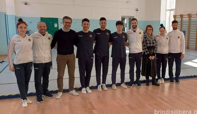 Francavilla Fontana (Br).La palestra del plesso Moro sede degli allenamenti della Nazionale Italiana di ginnastica aerobica