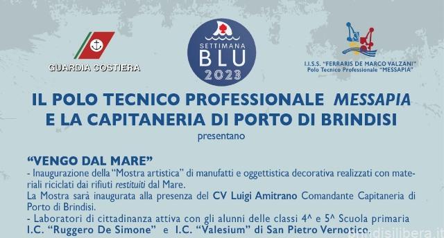 BRINDISI.IL POLO  MESSAPIA protagonista della “SETTIMANA BLU 2023” 18 e 19 aprile giornate di sensibilizzazione sulla Cultura del Mare
