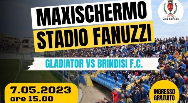 Maxischermo allo stadio Fanuzzi per il prossimo match del Brindisi Football Club