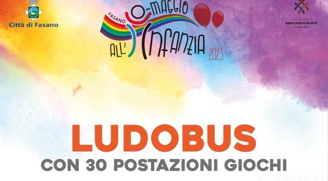 Fasano (Br).O-maggio all’infanzia, Ludobus rinviato al 26 maggio