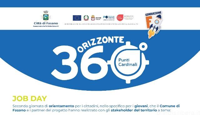 Fasano (Br).Politiche giovanili, «Orizzonte 360°» il 22 maggio il secondo job day: la Blue Economy