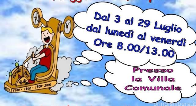 San Michele Salentino (Br).Lunedì 3 luglio al via il Centro estivo “Un viaggio nel tempo”