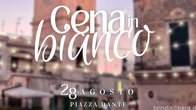 Francavilla Fontana (Br).Lunedì 28 agosto alle 21.00 torna la cena in bianco