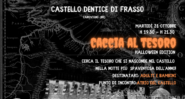 Notte di Halloween in Castello: il 31 ottobre caccia al tesoro per le famiglie nel Castello  Dentice di Frasso di Carovigno