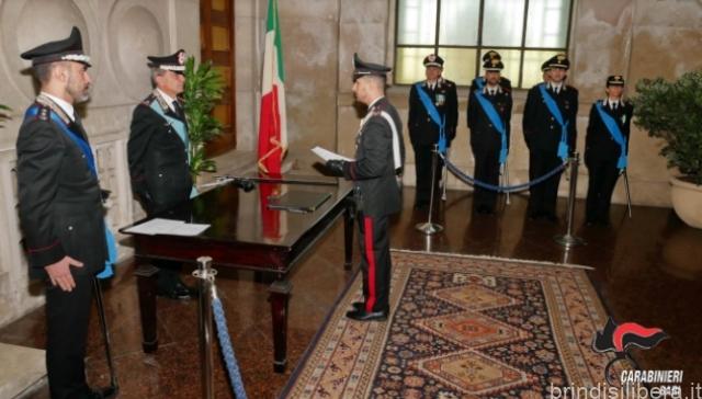 BARI.CARABINIERI, CERIMONIA DI GIURAMENTO DI 67 VICEBRIGADIERI
