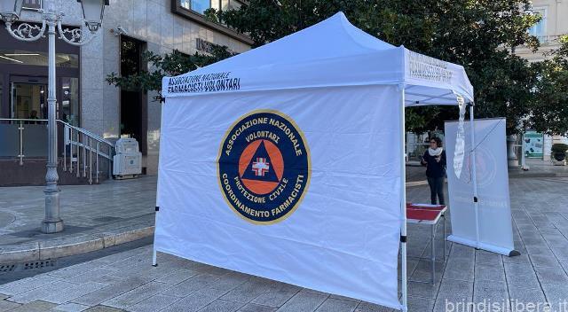 BRINDISI.Farmacisti Volontari per la Protezione Civile aderiscono alla Giornata di Raccolta del Farmaco