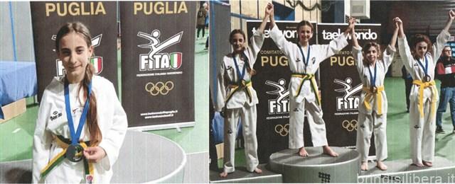BRINDISI.Ai campionati interregionali di Taekwondo, la “Pennetta Rosa” ancora sul podio.