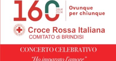 BRINDISI.Concerto Celebrativo per i 160 anni della CROCE ROSSA ITALIANA
