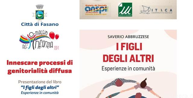 Fasano, presentazione del libro “I figli degli altri. Esperienze in comunità”