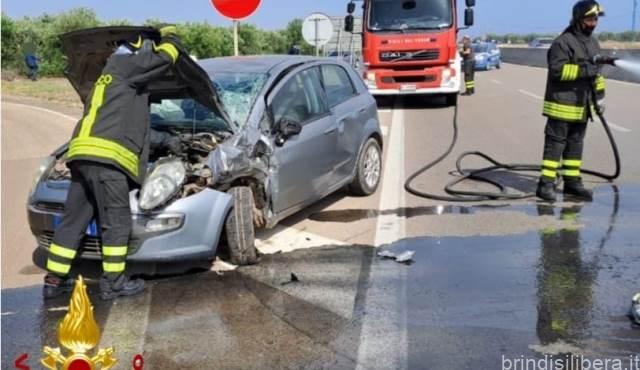 Incidente stradale sulla SS 379.Grave Centauro