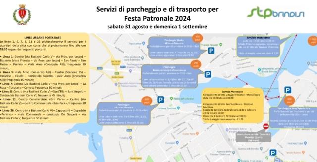 STP Brindisi – Variazioni per Festa patronale