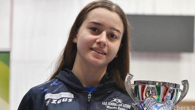 BRINDISI.LAME AZZURRE SUGLI SCUDI FRA LEGNANO E MADRID: SPLENDIDO ARGENTO PER CAROLA CALOGIURI