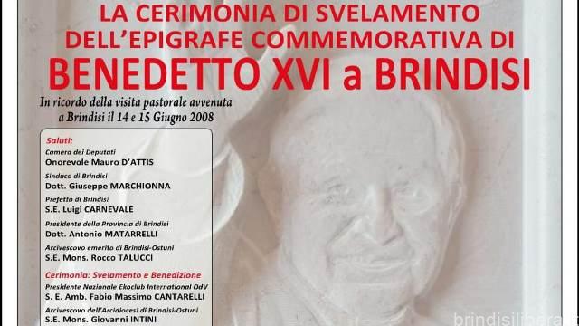 “Brindisi celebra la memoria di Benedetto XV: cerimonia commemorativa e messaggio di speranza per la comunità”