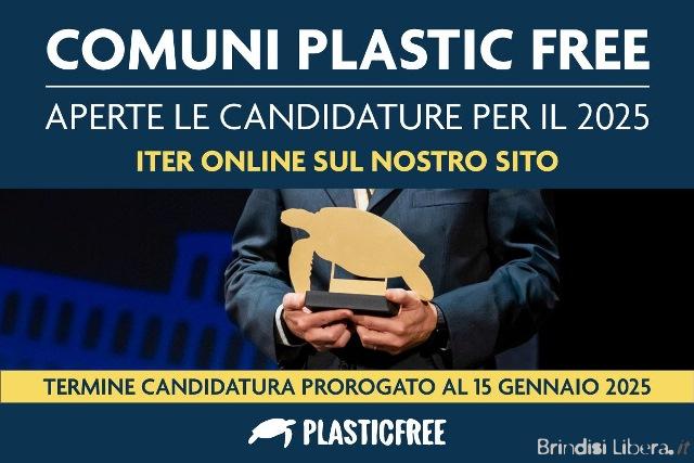 Puglia: Proroga fino al 15 gennaio per le candidature per divenire “Comune Plastic Free 2025”
