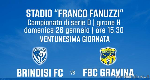 BRINDISI FC – FBC GRAVINA: DISPONIBILI I BIGLIETTI