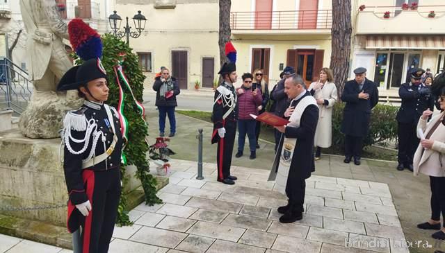 Torre Santa Susanna (BR) e San Pancrazio Salentino (BR), 29 gennaio 2025: Cerimonia di commemorazione del Carabiniere M.O.V.M. Cosimo Luigi MICCOLI.