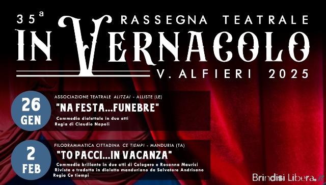 35ᵃ Rassegna Teatrale in Vernacolo V. Alfieri Latiano, 8 gennaio 2025